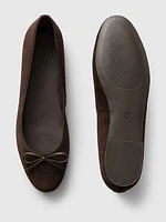 Suede Ballet Flats