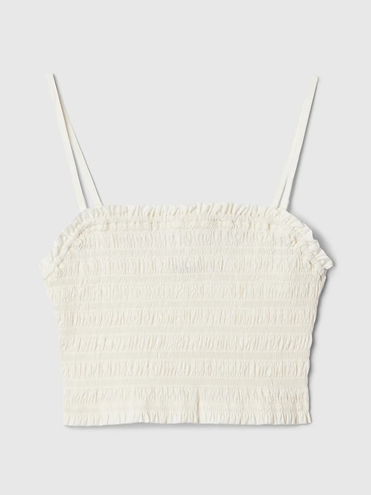 Cropped Smocked Cami
