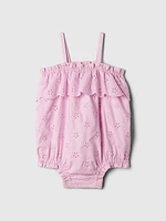 Baby Eyelet Bubble Shorty One-Piece