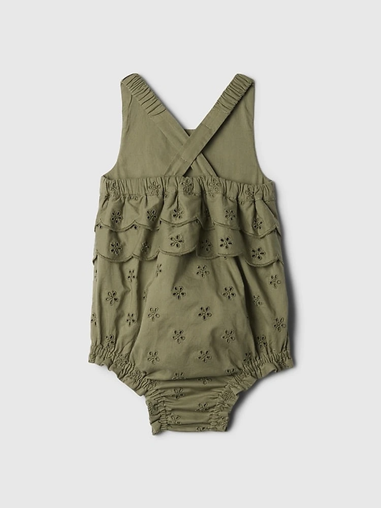 Baby Eyelet Bubble Shorty One-Piece