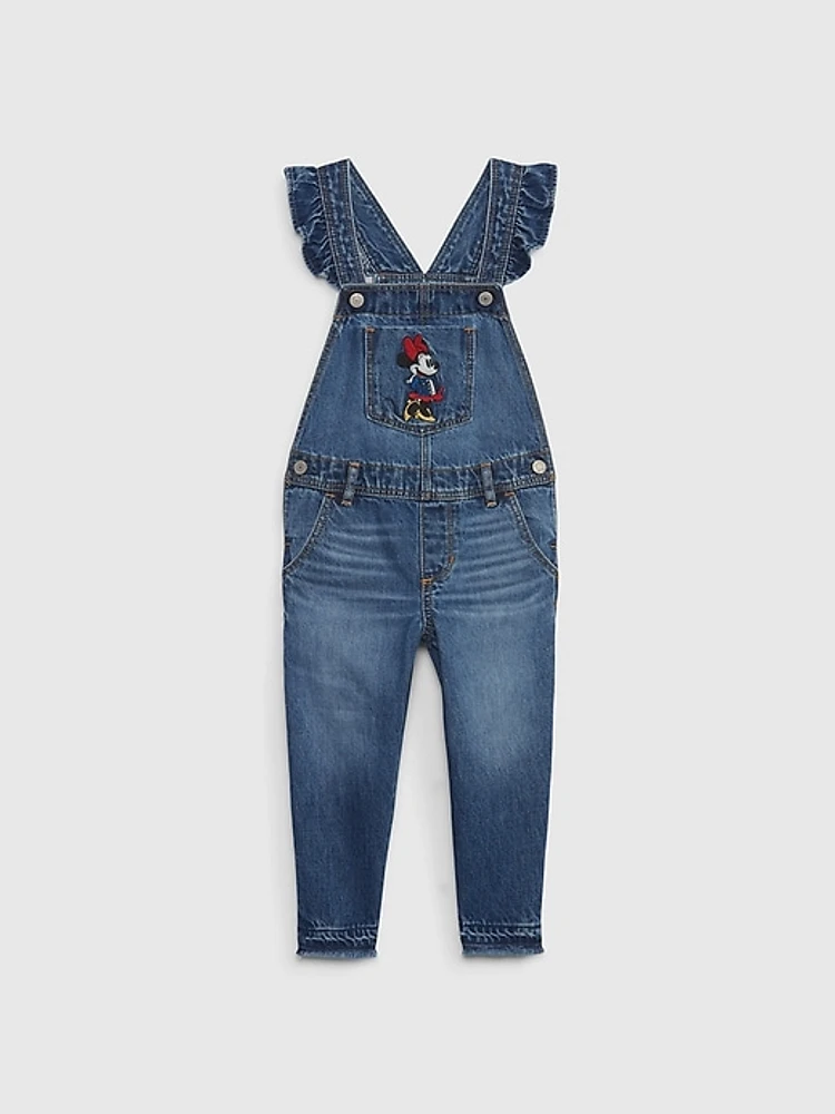 Gap × Disney Baby Minnie Mouse Denim Overalls