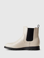 Kids Vegan Patent Leather Chelsea Boots