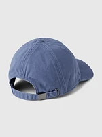 Organic Cotton Washed Baseball Hat