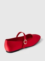 Satin Ballet Flats