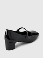 Vegan Patent Leather Mary Jane Heels