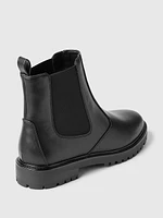 Vegan Leather Chelsea Boots