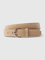 Vegan Calf-Hair Belt