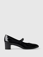 Vegan Patent Leather Mary Jane Heels