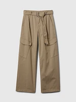 High Rise Cargo Baggy Trousers