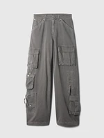 Mid Rise Relaxed Cargo Pants