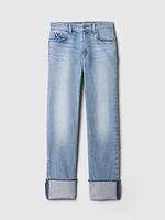 High Rise Velvet '90s Straight Pants
