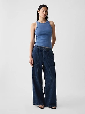 High Rise Utility Easy Jeans