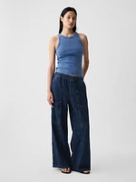 High Rise Utility Easy Jeans