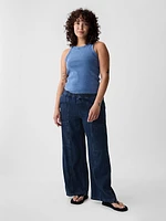 High Rise Utility Easy Jeans