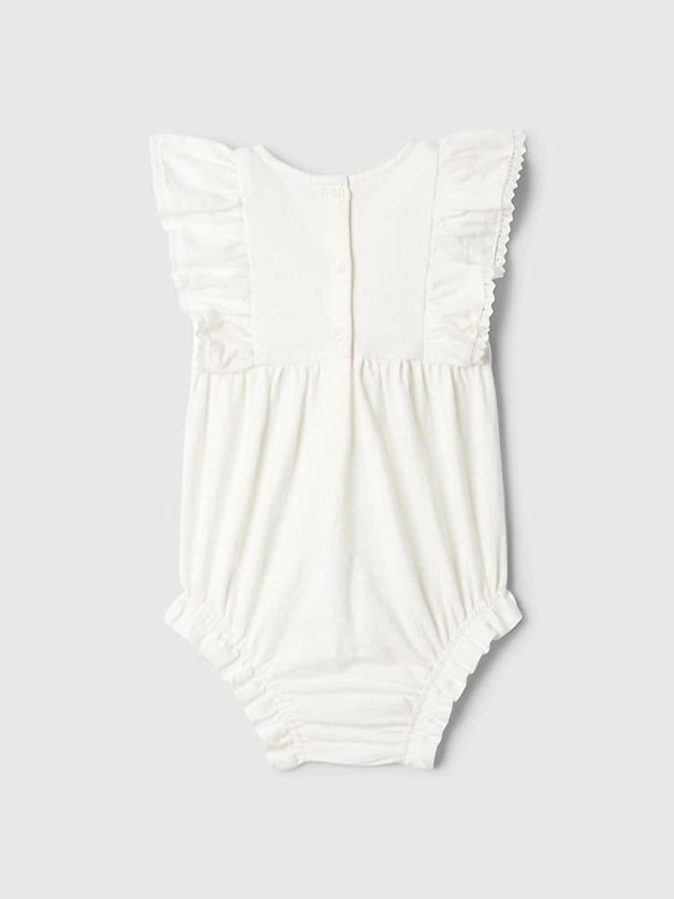 Baby Crochet Shorty One-Piece