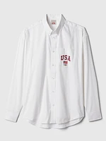 Team USA Oversized Oxford Shirt