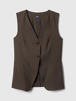 Longline Twill Vest