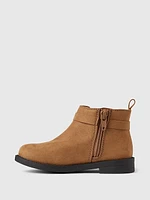 babyGap Vegan Suede Bow Ankle Boots