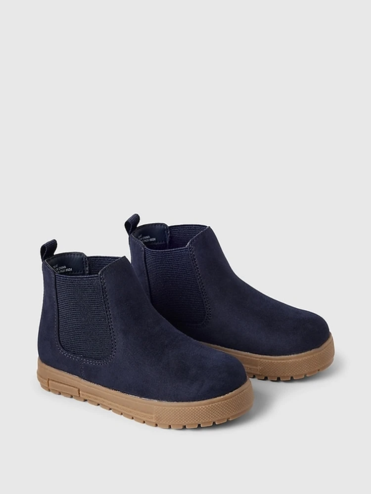 babyGap Vegan Suede High-Top Sneakers