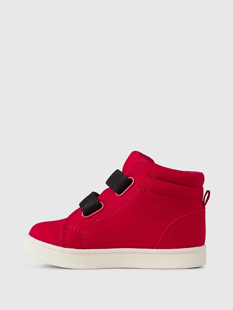 babyGap Vegan Suede High-Top Sneakers