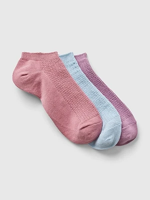 Pointelle Ankle Socks (3-Pack