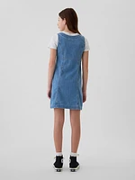 Kids Archive Button Denim Dress