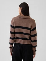 Shrunken Polo Sweater