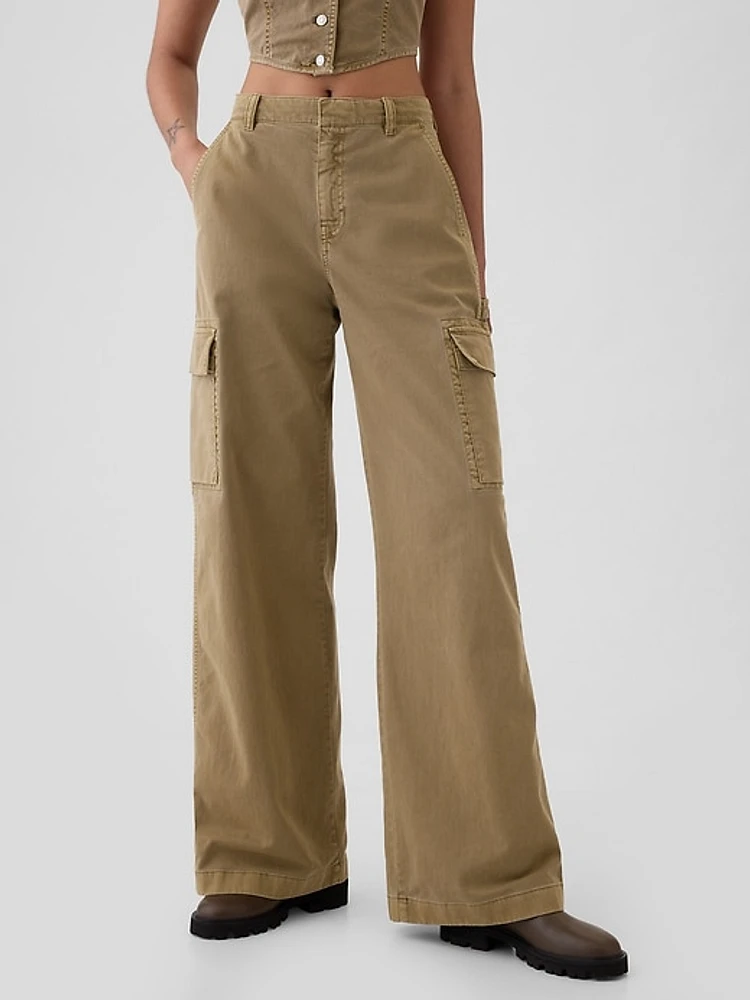 Low Rise Cargo Baggy Khakis