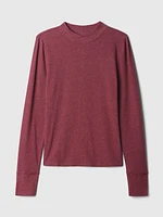 Essential Rib Mockneck T-Shirt