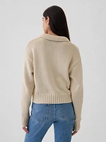 Shrunken Polo Sweater