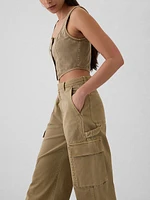 Low Rise Cargo Baggy Khakis