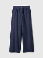 Mid Rise Cargo Baggy Jeans