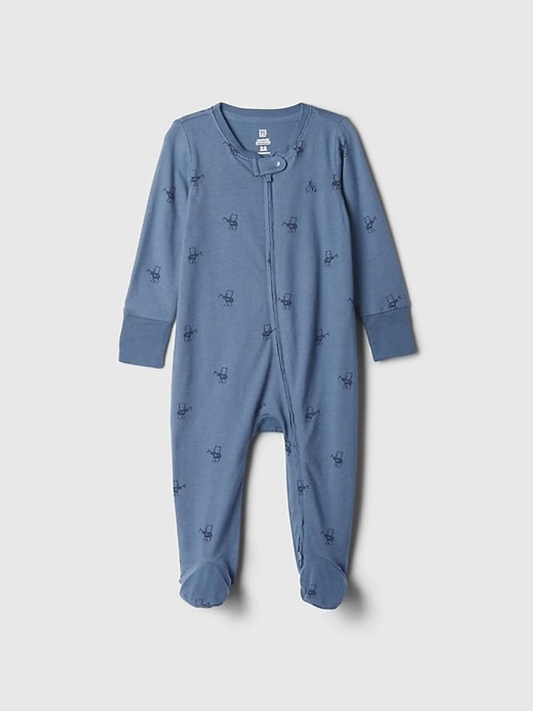 Baby First Favorites Organic Cotton Footed One-Piece