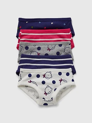 Toddler Organic Cotton Bikini Briefs (5-Pack