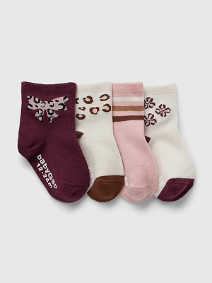 Baby & Toddler Quarter Crew Socks (-Pack