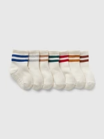 Baby & Toddler Stripe Quarter Crew Socks (7-Pack)