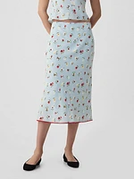 Gap × DÔEN Floral Midi Skirt