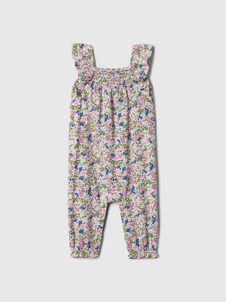 Baby Smocked Floral One-Piece