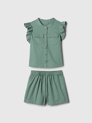 babyGap Linen-Cotton Flutter Outfit Set