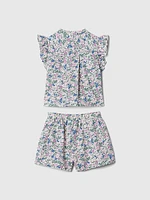 babyGap Linen-Cotton Flutter Outfit Set