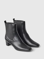 Vegan Leather Ankle Boots