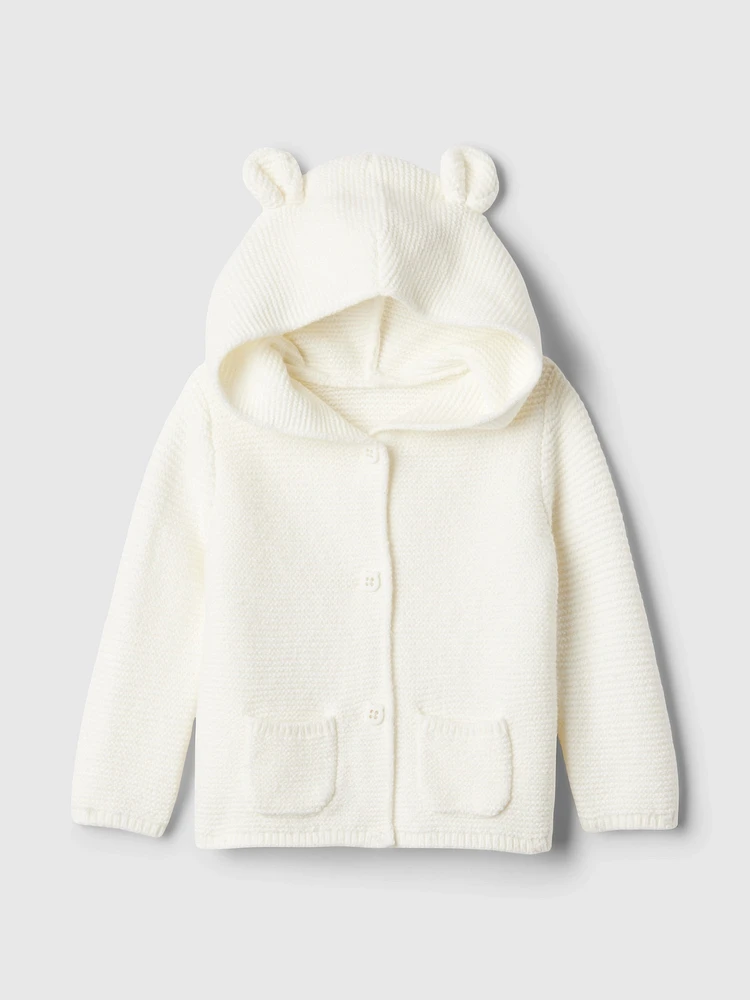 Baby CashSoft Bear Cardigan