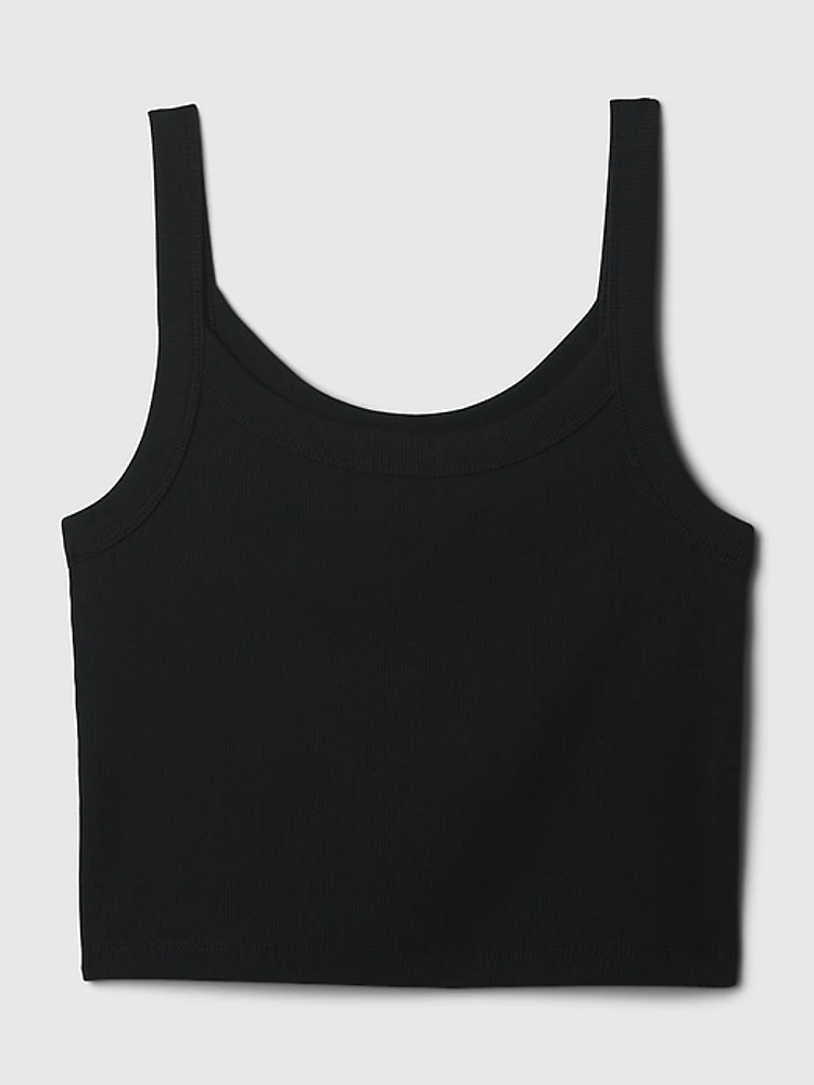 Modern Rib Cropped Tank Top