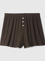 Mini Rib PJ Shorts