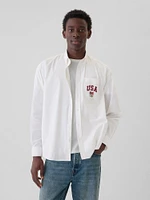 Team USA Oversized Oxford Shirt