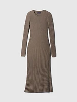 Rib Sweater Maxi Dress