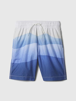 Kids Recycled Printed Swim Trunks