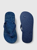 Kids Graphic Flip Flops