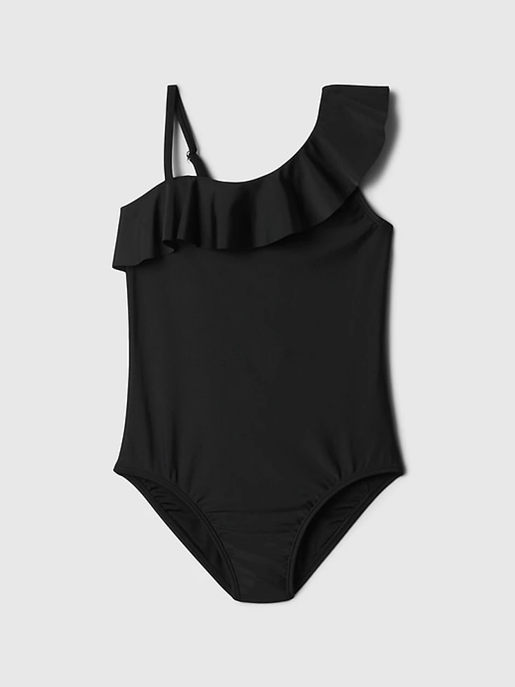 Kids Asymmetric One-Piece Swimsuit