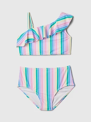 Kids Asymmetric Two-Piece Swimsuit